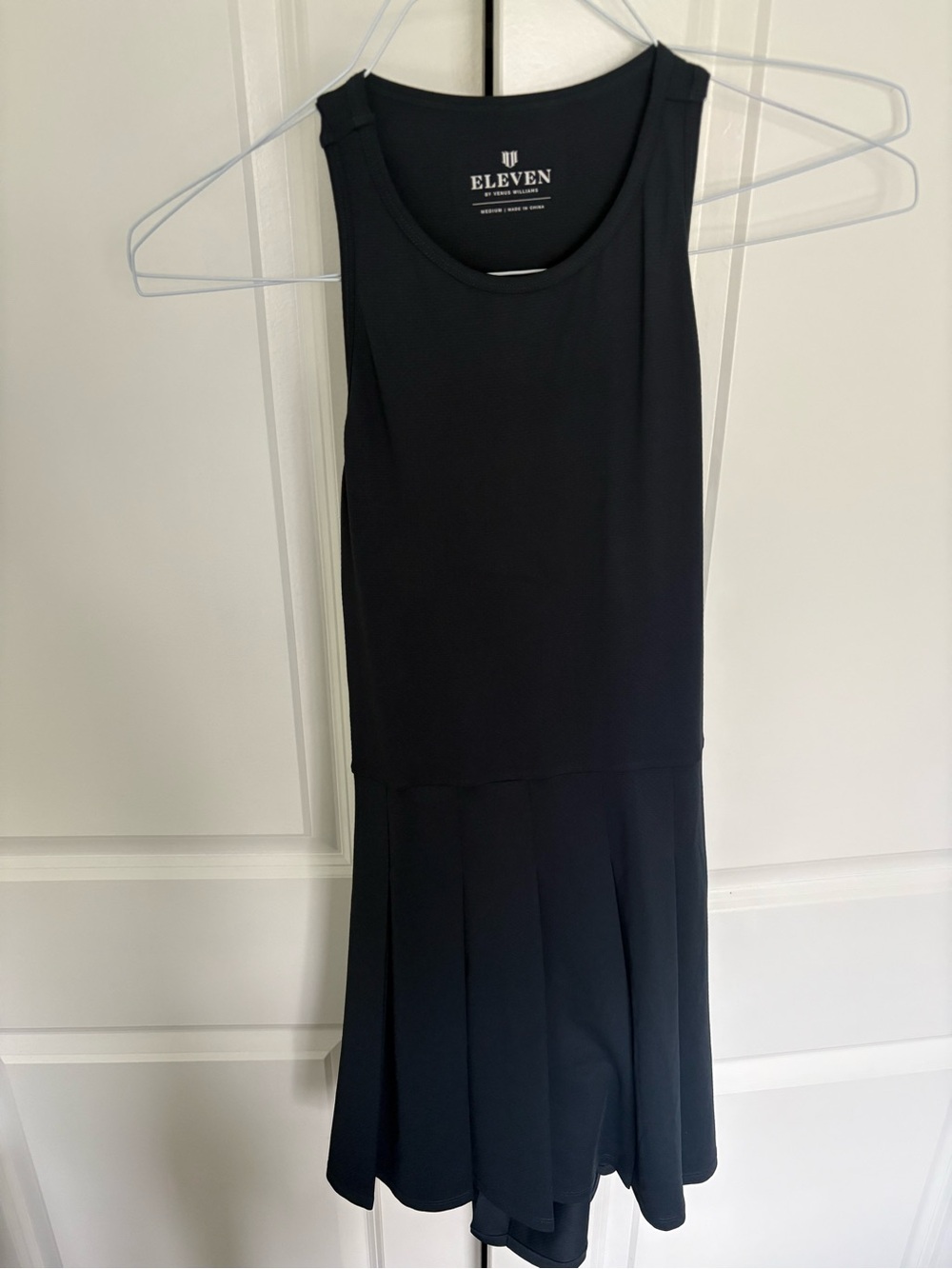 EleVen by Venus Williams Navy Sleeveless Pleated Mini Dress